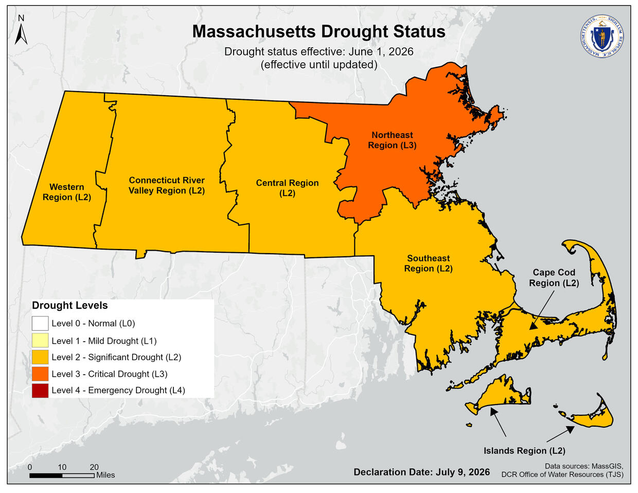 MA Drought Map 07-09-26